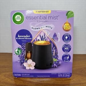 Air Wick Essential Mist Starter Kit, Lavender & Almond Blossom New